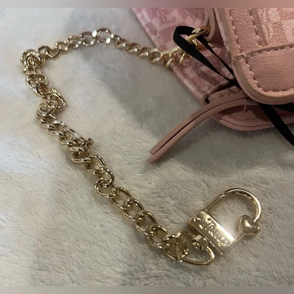 Juicy Couture Pink Diamond “Miss Juicy” Pouch Wristlet – Gold Hardware - Picture 4 of 7